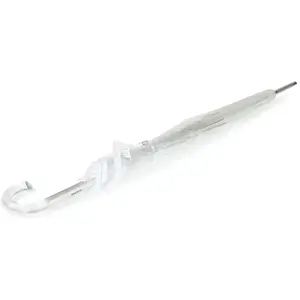 Isotoner Parapluie Cloche Transparent PVC/blanc