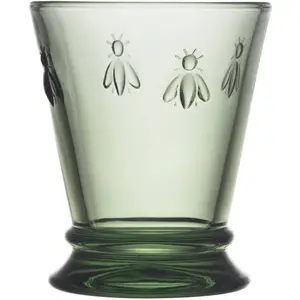 La Rochere La Rochère-Lot 6 verres à eau vert olive-ABEILLE-Origine France Garantie pas cher