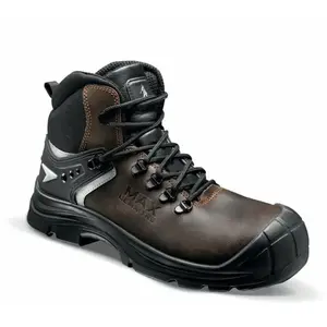 Comparateur de prix : Chaussures de sécurité haute en cuir MAX UK S3 SRC marron 2.0 P43 - LE...