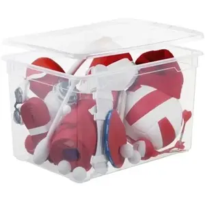 But SUNDIS 4150001 Clear Box Boîte Transparent Avec Couvercle Plastique, 46L pas cher