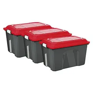 Sundis Malle rang 60l lot de 3 locker noir-rouge ref.4552002 pas cher