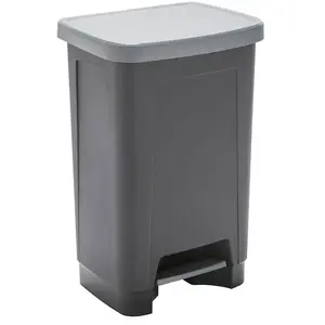 Comparateur de prix : Sundis 450502 stepbin poubelle à pédale plastique noir 41 x 33 x 58 cm