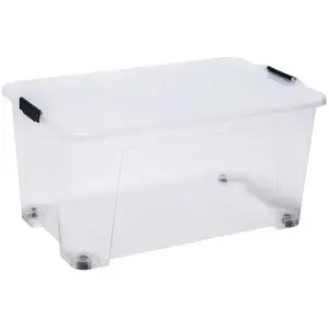 Boite transparent 48.5x79x50 cm VIEW BOX XXL ROLLER - 110L pas cher
