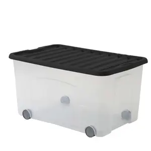 SUNDIS Lot de 3 boites à roulettes 50 litres ROLLER VENTILO