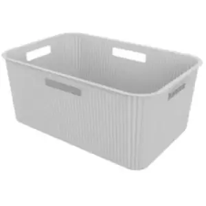 Panier à linge 40 L en polypropylène blanc Sundis