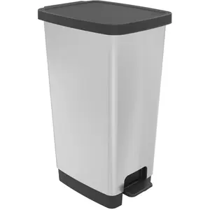 Poubelle cuisine 40 L gris pas cher