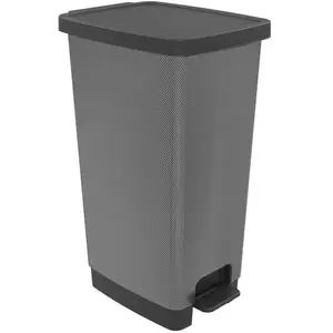 Poubelle à pédale Sundis LEAF BIN 40L Carbone pas cher