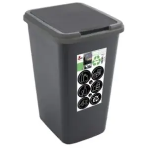 Comparateur de prix : SUNDIS Poubelle de cuisine manuel en polypropylène Green bin 50 l