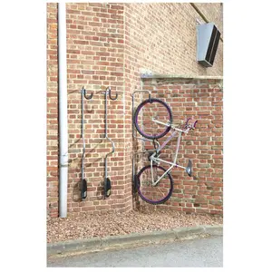 Rangement mural antivol pour vélo H. 173,6 cm Mottez acier pas cher