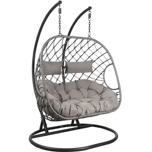 Aubry Gaspard - Fauteuil double suspendu en polyrésine pas cher