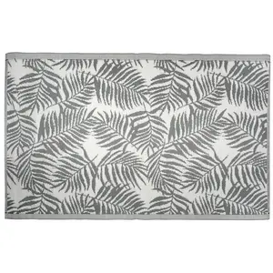 Tapis d'extérieur en polypropylène 120 x 180 cm exotique - gris pas cher