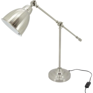 AUBRY GASPARD Lampe de bureau en acier brossé pas cher