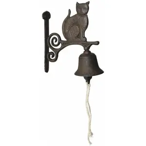 Aubry Gaspard Cloche De Jardin Chat En Fonte