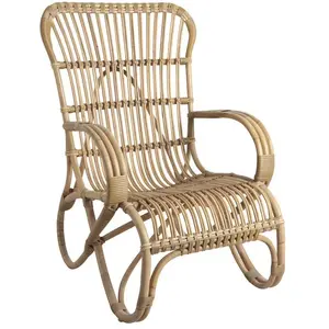 Aubry Gaspard - Fauteuil détente en manau et moelle de rotin naturelleVendu paramazon