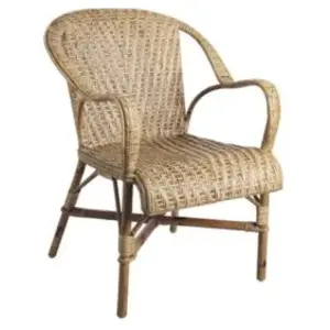 Aubry Gaspard - Fauteuil rotin ancien Belle époque pas cher