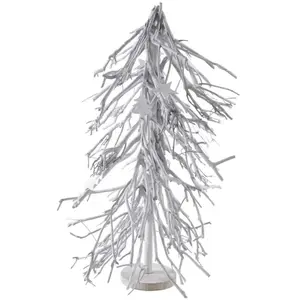 Aubry Gaspard - Sapin de Noël en bois patiné blanc pas cher