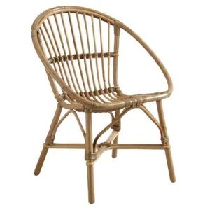 AUBRY GASPARD Fauteuil Rond En Rotin Naturel pas cher