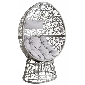 Fauteuil pivotant Luna en polyrésine (Aubry Gaspard) pas cher