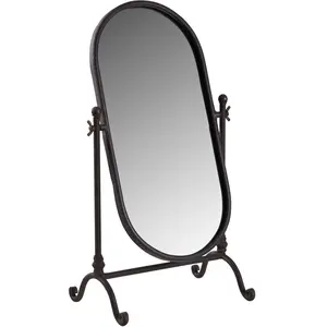 Aubry Gaspard Miroir sur pied en métal laqué pas cher