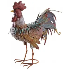 AUBRY GASPARD Coq Décoratif En Métal Laqué pas cher