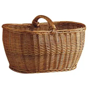 Aubry Gaspard Panier Crocane en osier Buff pas cher