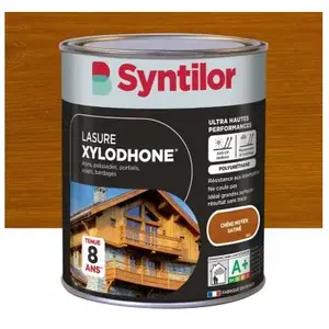 Comparateur de prix : Lasure extérieure Xylodhone Syntilor Chêne moyen 1L garantie 8 ans
