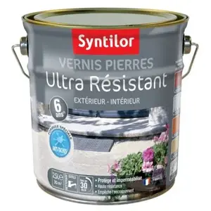 Comparateur de prix : Vernis pierre extérieur / intérieur Pierre SYNTILOR, incolore, 2.5 l