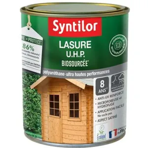 Comparateur de prix : Syntilor Lasure Uhp biosourcée nature protect 8 ans chêne moyen satiné 1 l
