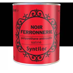 Syntilor Noir Ferronnerie SYNTILOR Satiné 250ml pas cher
