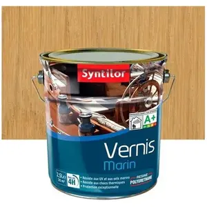 Syntilor Vernis marin pour bois incolore mat 2.5 l pas cher