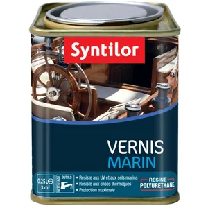 Comparateur de prix : Vernis marin bois SYNTILOR incolore brillant 0.25 l TU