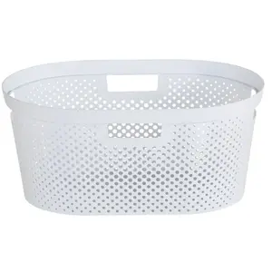 Comparateur de prix : Curver Infinity-Dots - Panier à linge - 40L - Blanc - Plastique - (Lot de 3)