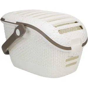 Comparateur de prix : Panier De Transport Curver Plastic Decor Pour Les Chiens Et Les Blanc
