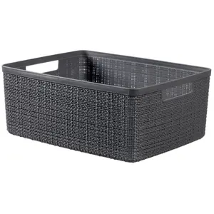 Comparateur de prix : CURVER Panière en jute - Rectangulaire M - 12 L - 100% Recyclé
