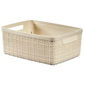 Comparateur de prix : CURVER Panière en jute - Rectangulaire - 5 L - 100% Recyclé