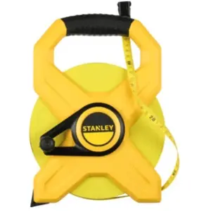 Stanley 1 Mesure Longue Avec Poignée Ruban Fibre De Verre Classe Iii