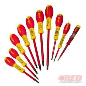 Stanley Mallette de tournevis FatMax® 1000V - 10 pcs STANLEY 0-62573 pas cher
