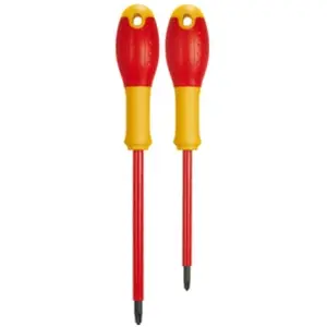 Comparateur de prix : Lot De 2 Tournevis Phillips Isolés 1000V Fatmax Stanley Fmht0-62648