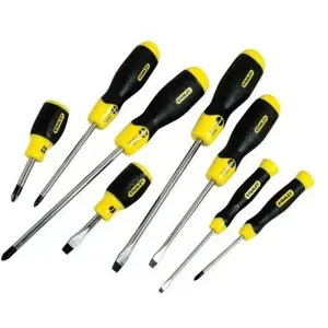 Comparateur de prix : Stanley 0-65-011 Lot de 8 Tournevis plat/Phillips - STA065011