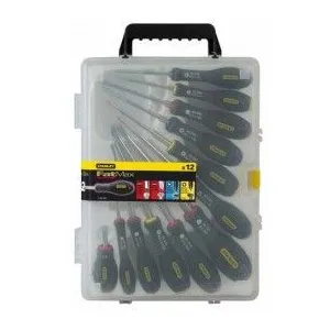 Coffret de 12 tournevis Fatmax - STANLEY - 0-65-426 pas cher