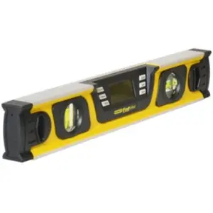 Comparateur de prix : Niveau Digital - 40 cm - 2 Fioles - Ecran lcd Rétro-éclairé - fatmax Stanley 0-42-063