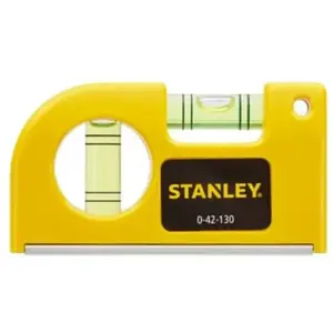 Comparateur de prix : Niveau à bulle de poche STANLEY - 0-42-130 - 8,7 cm - Fioles faciles à lire