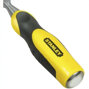 Stanley Ciseau à bois manche bi-matière 35x162mm longueur totale 340mm - - 0-16-891 pas cher