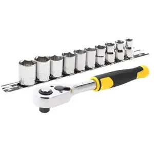 Comparateur de prix : Stanley 1 Cliquet 72 Dents - 3/8 + 10 Douilles - Stanley"