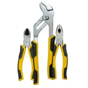 Lot de 3 pinces étaux PL115 acier au carbone