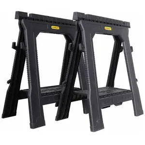 Comparateur de prix : Lot de 2 Tréteaux pliables haute capacité - STANLEY - STST1-70713