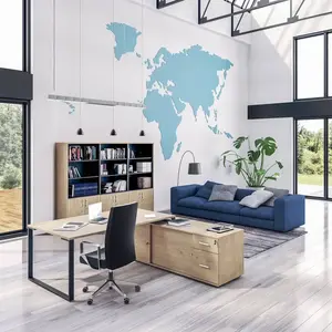 Simmob Bureau L180xp100 Sur Console Dte 200x60 Chêne Clair/carbone pas cher