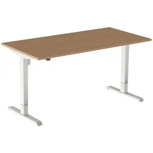 Simmob Bureau réglable en hauteur Sako 120 x 80 cm Bois / Métal pas cher