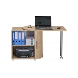 SIMMOB Bureau pivotant - Fabrication française - Chêne naturel - 105 cm