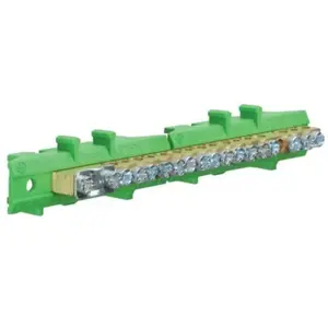 Comparateur de prix : Hager KM17E Borne PE 17 Points de Serrage pour Rail DIN 35 mm
